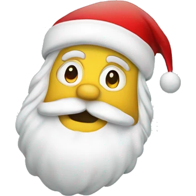 a glass ball with Santa Claus inside emoji