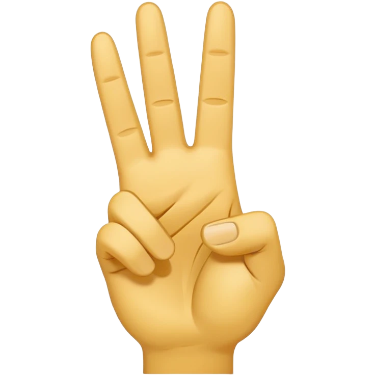 minimalist peace sign hand emoji, yellow, cartoon, two fingers emoji