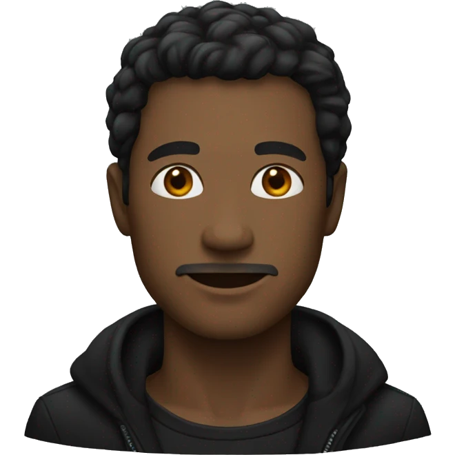 Man in black  emoji