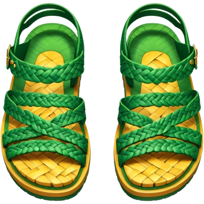 grass sandals emoji