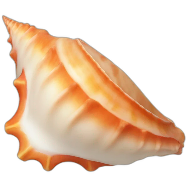 a conch-shell emoji