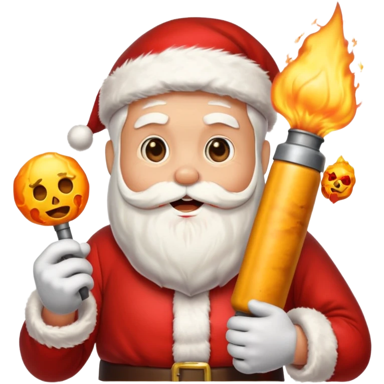 Santa with a nuke emoji