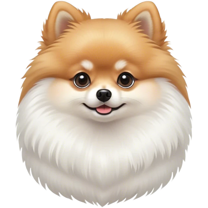 A cute Pomeranian emoji