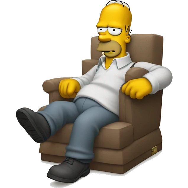 homer simpson with cigarette Avec une casquet emoji