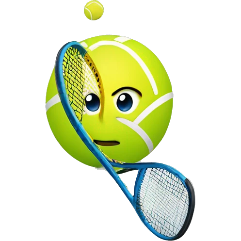 Tennisschläger mit Ball  emoji