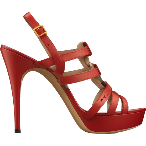 Burberry sandales red heel emoji
