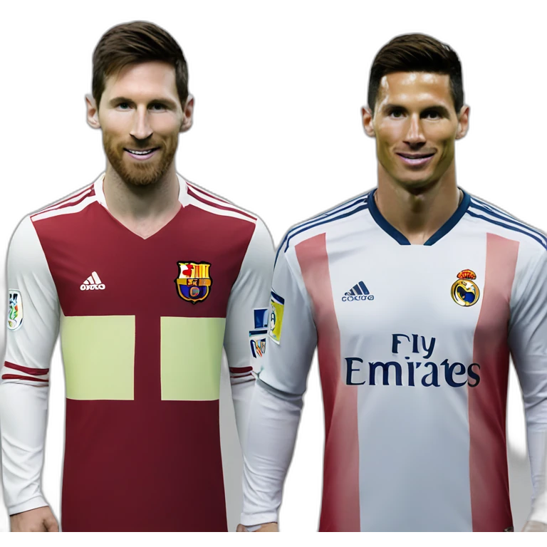 Messi with Cristiano Ronaldo emoji