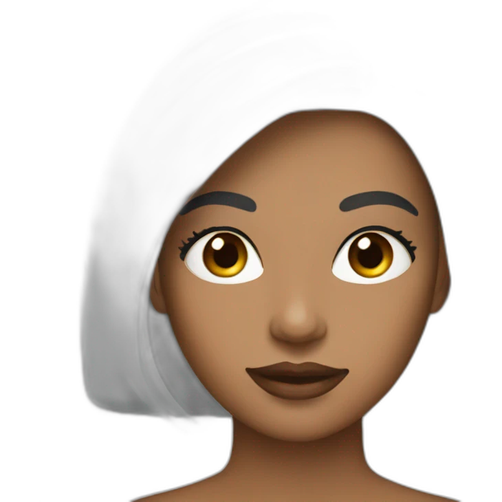 a woman wearing long lashes emoji