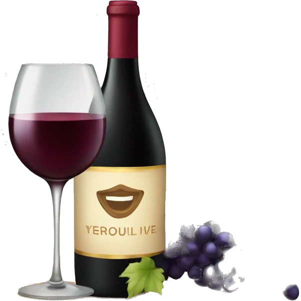 Wine and luxury emoji