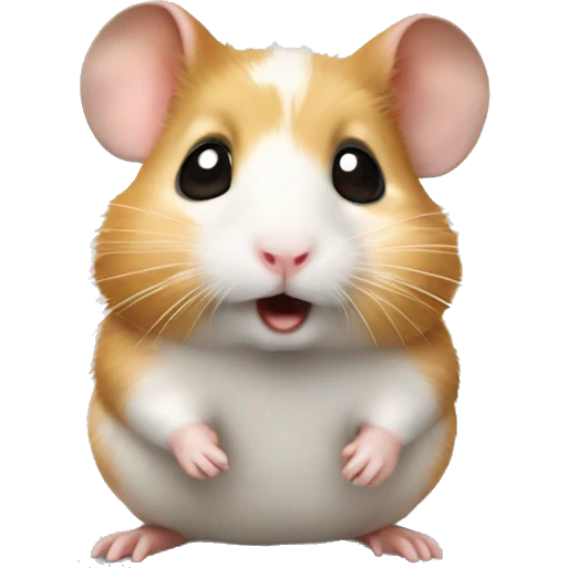 curious realistic hamster emoji