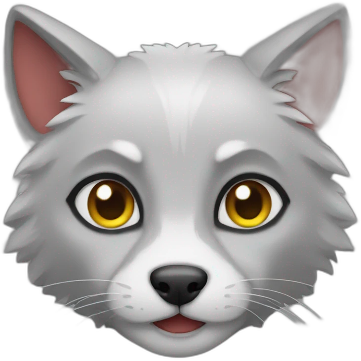 Cat wolf emoji