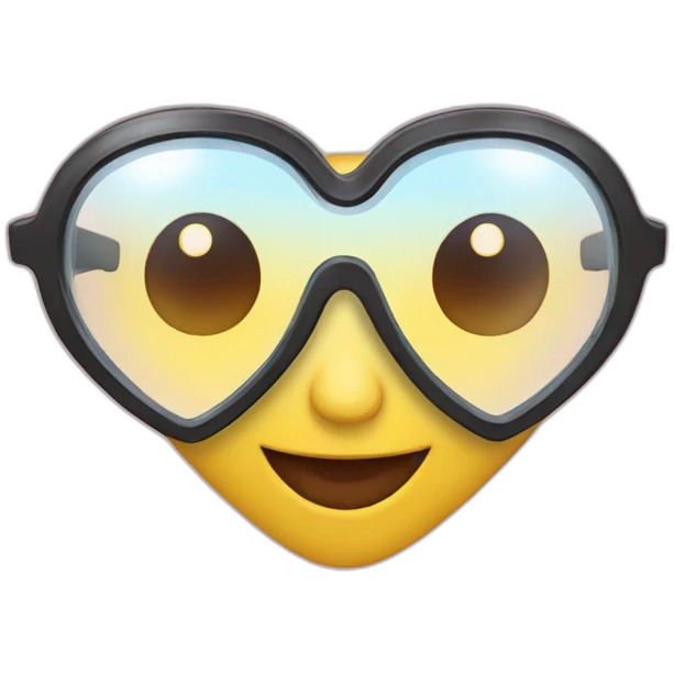heart glasses emoji