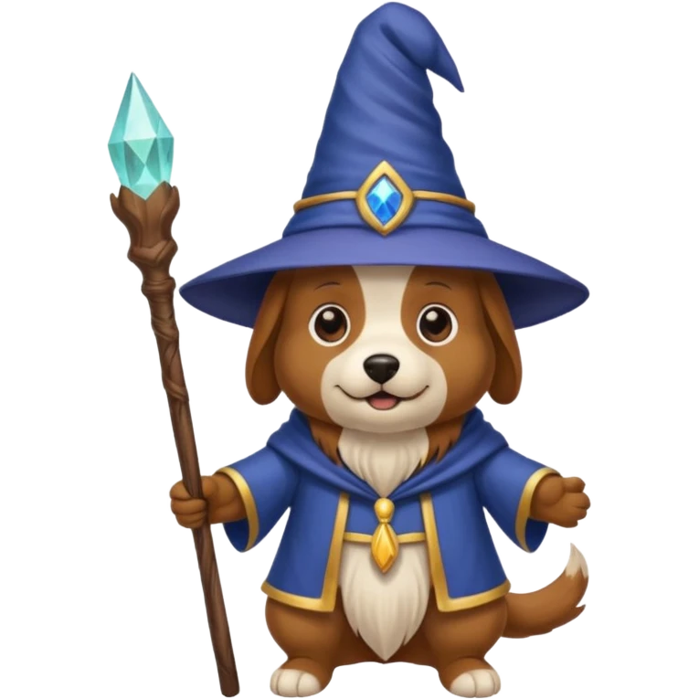 Dog wizard emoji