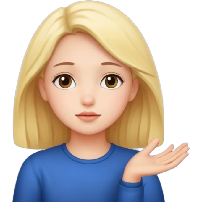 Girl watching stars emoji