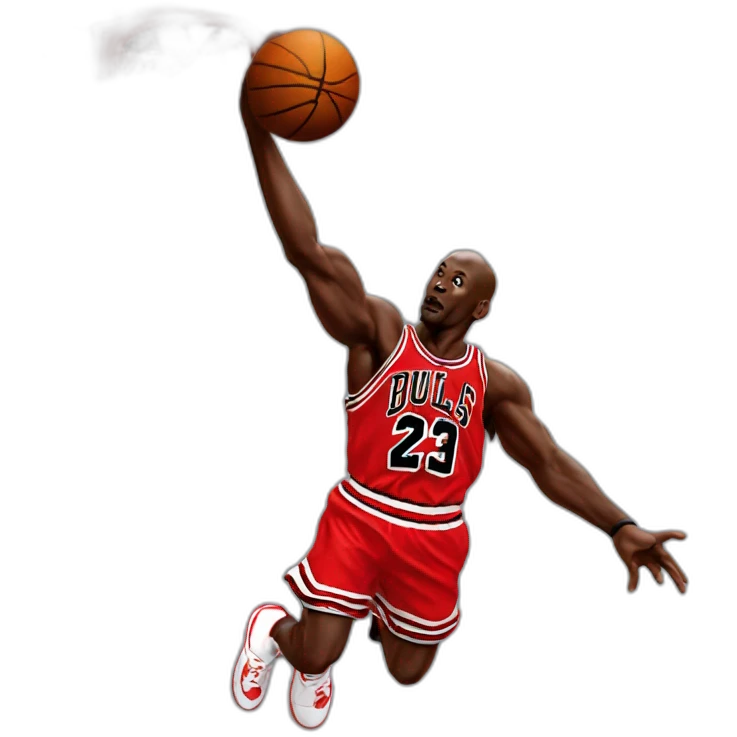 Michael Jordan dunking emoji