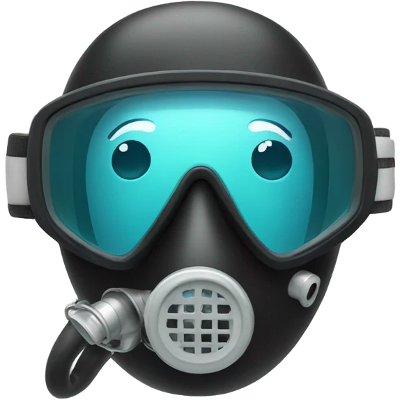 Happy face wearing a scuba emoji