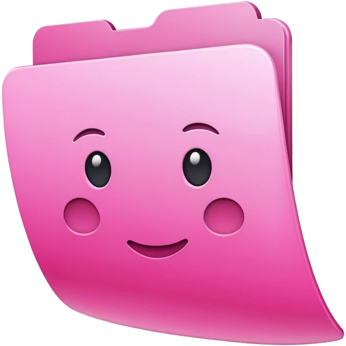Pink file  emoji
