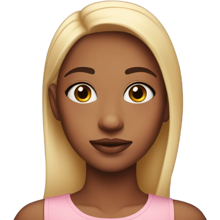 Girl with a lot of blush on  emoji