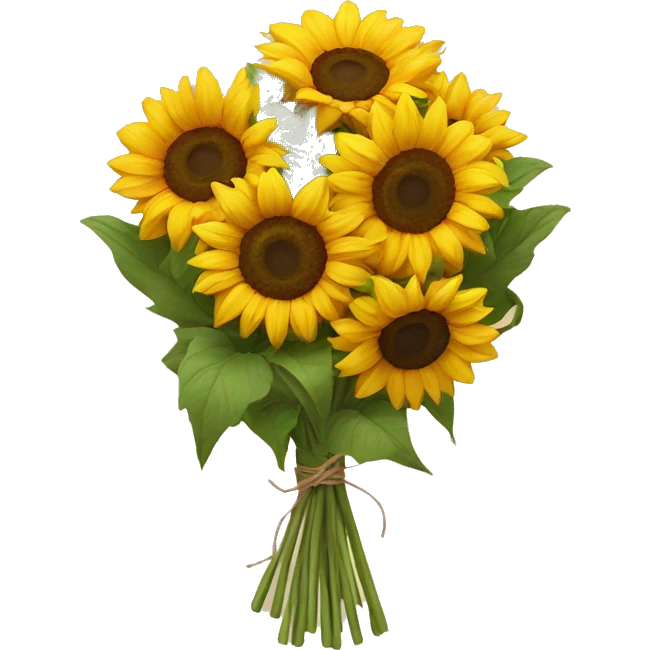 bouquet of sunflowers emoji