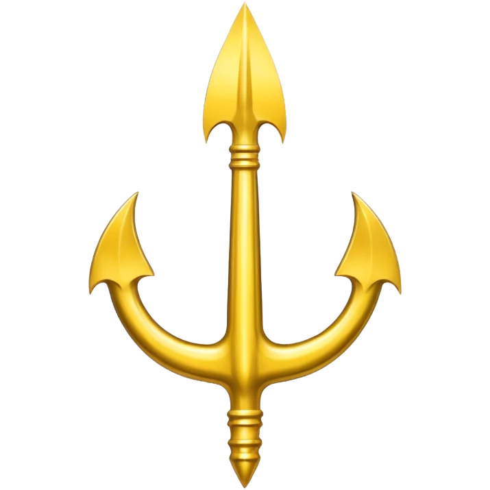 trident en jaune comme ça 🔱 emoji