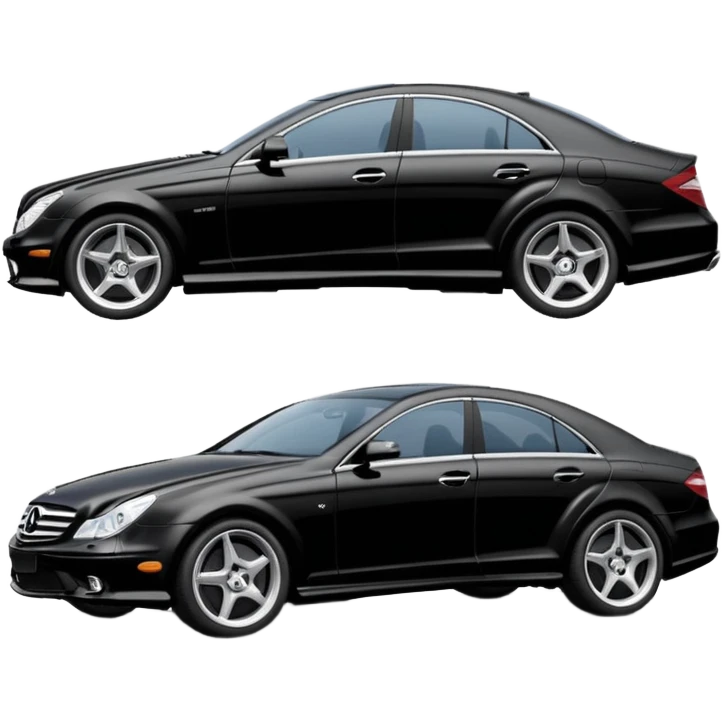 2006 cls 55 amg w219 mercedes Obsidian black paint code c197 emoji