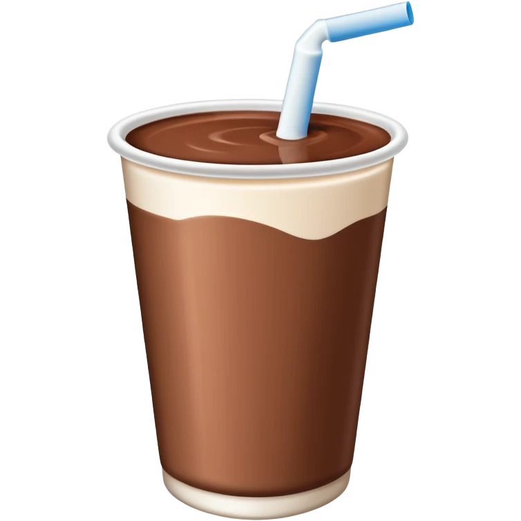 Chocolate milk cup with a Milk carton emoji