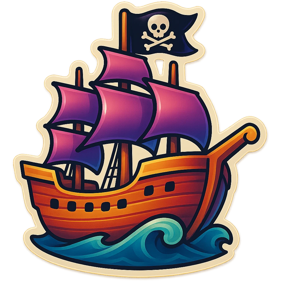 pirate ship emoji
