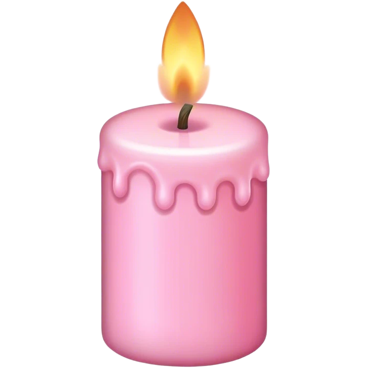 Baby pink candle  emoji
