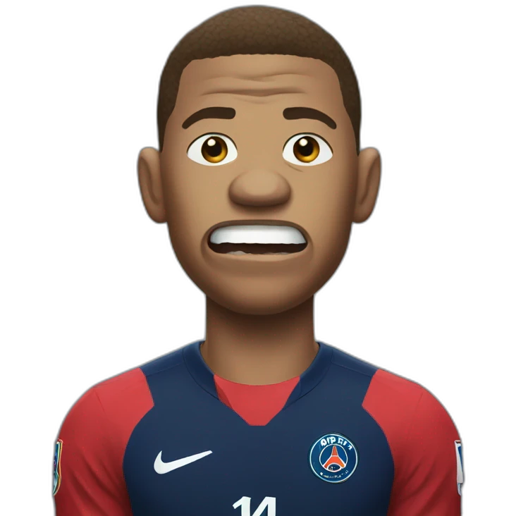 Mbappé angry  emoji