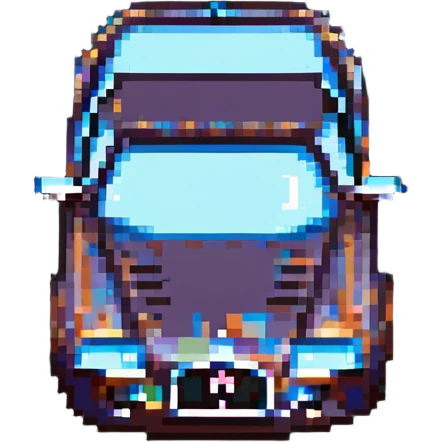 classic Bugatti car pixel art emoji