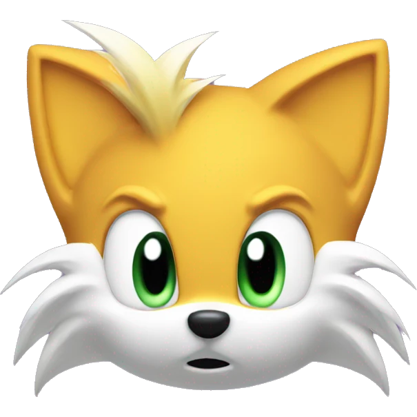 tails head, sonic emoji