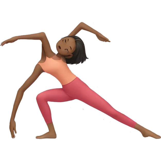 girl doing split on floor emoji