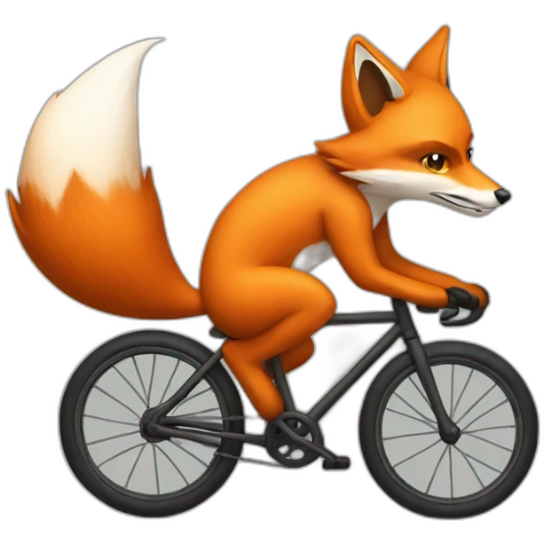 fox on the bike emoji