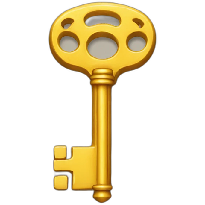 one old yellow key emoji
