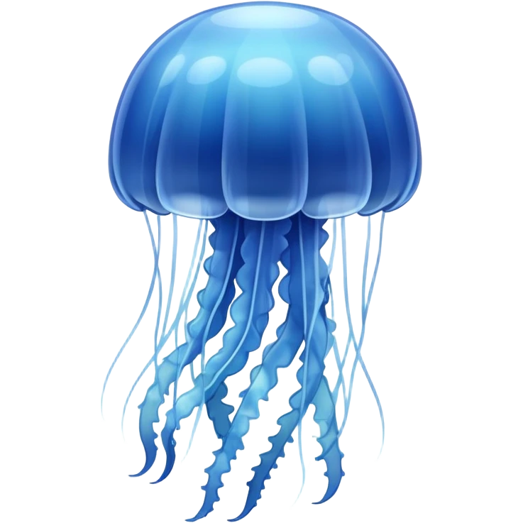 Pretty blue jellyfish  emoji