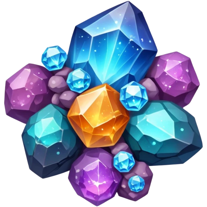  Random Scenic Aesthetic Nebula-Crystals Stones Minerals Clusters Stones Scenery  emoji