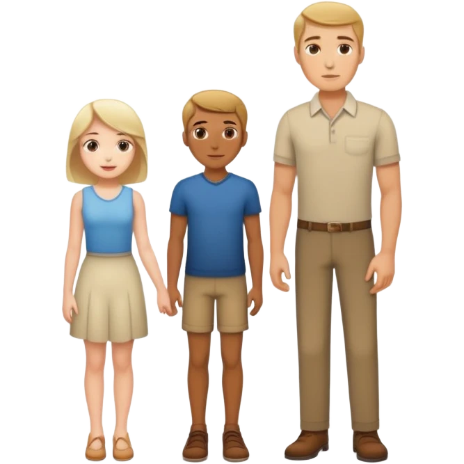 Short woman next to tall man emoji