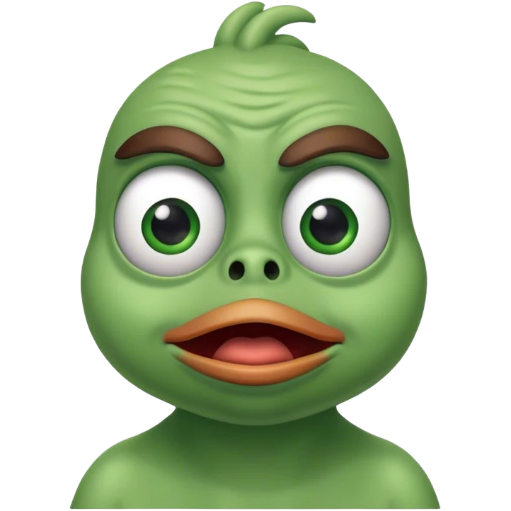 Surprised pepe  emoji