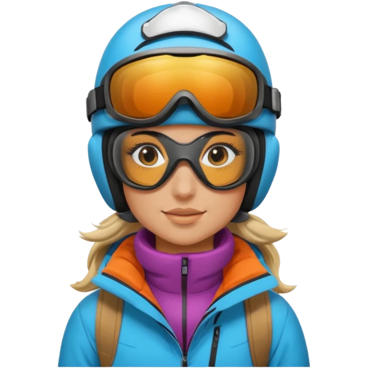 Female snowboarder emoji