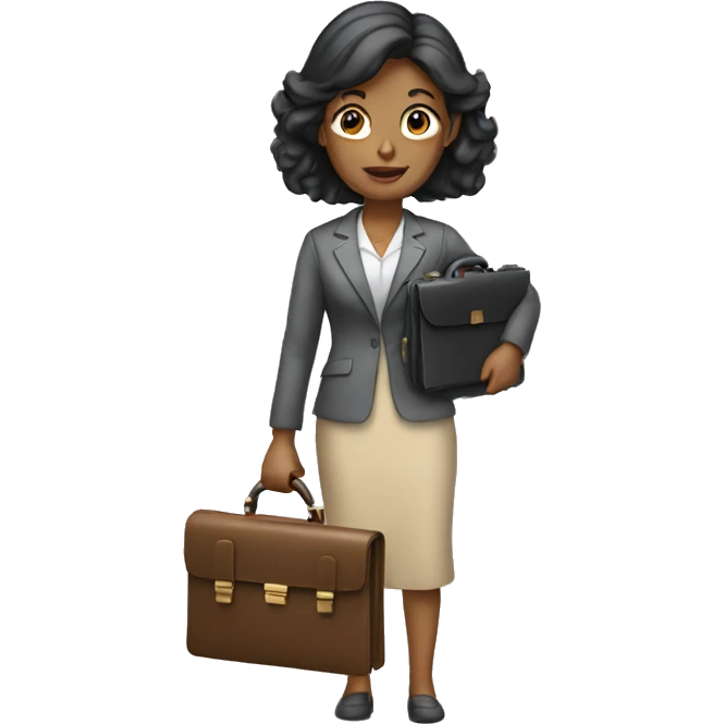 woman holding briefcase emoji
