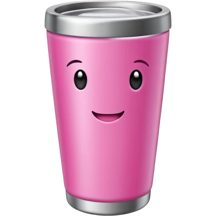 Pink tumbler cup emoji