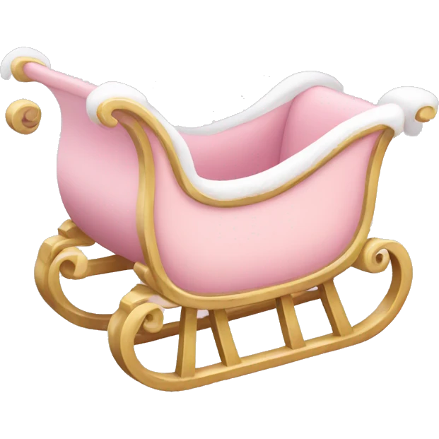light pink sleigh emoji