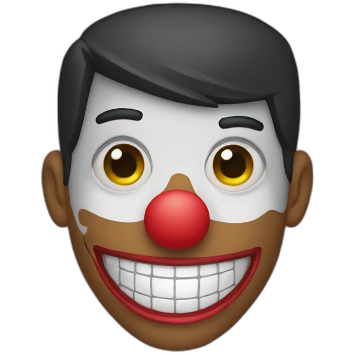 Will smith wearing clown mask emoji