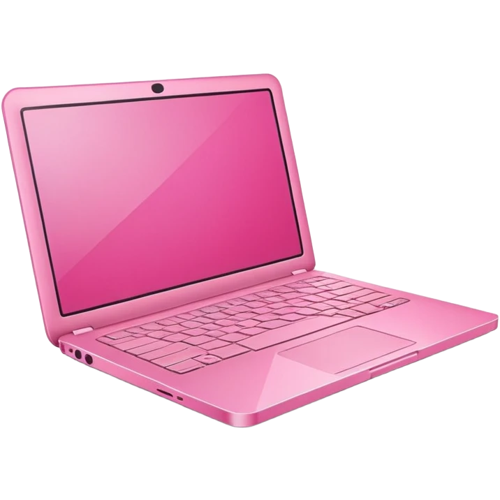 pink laptop computer emoji