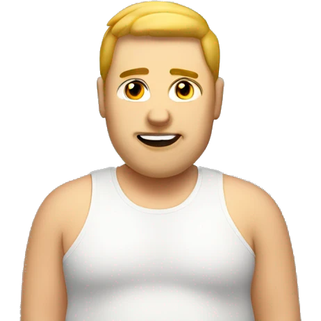 Fat gay guy emoji