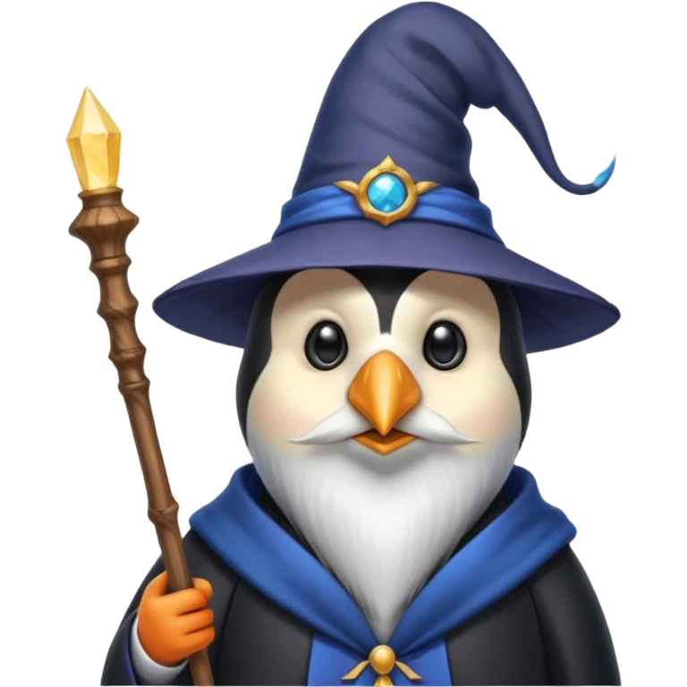 Penguin Wizard emoji