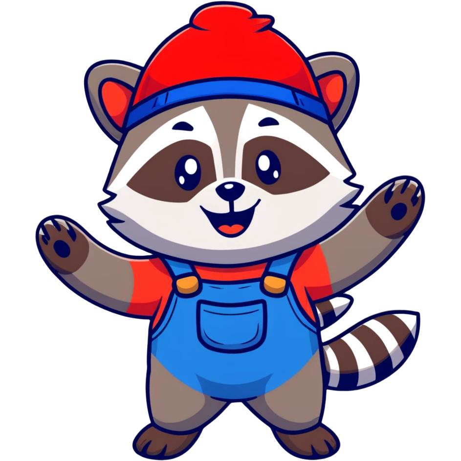 Raccoon Mario  emoji