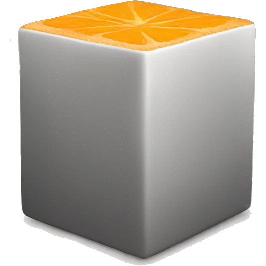 orange cube emoji