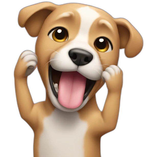 dog dab emoji