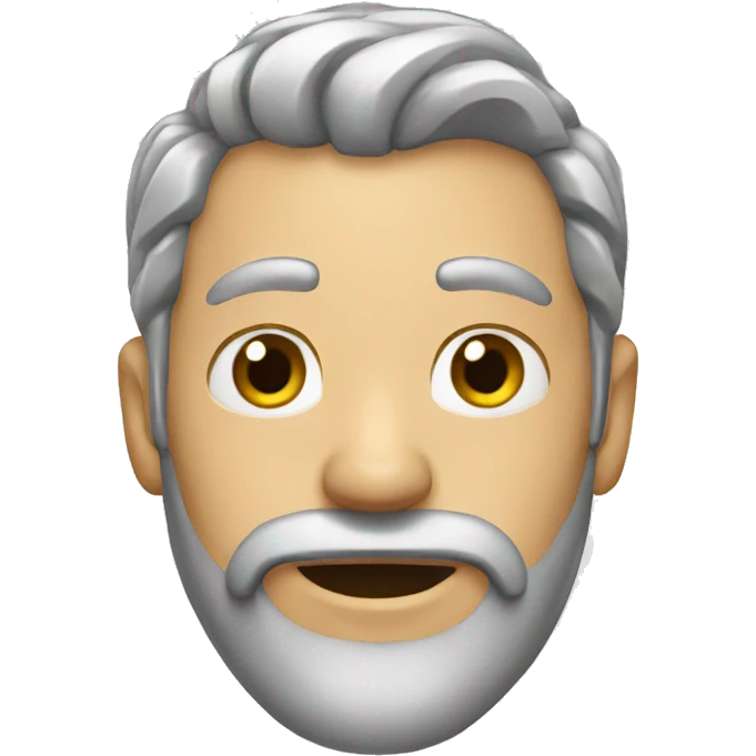 silver ponytail man emoji